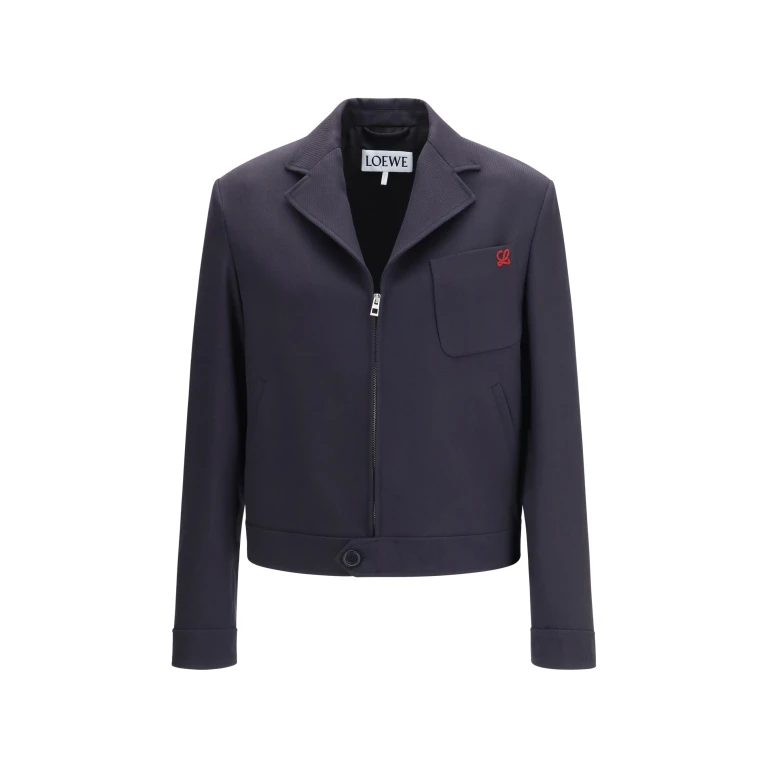 Jacket Cavalry Wool Dark Navy Blue
