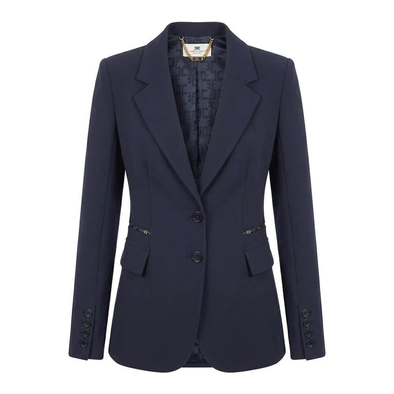 Elisabetta Franchi Veste Casual - Bleu (GI27466E2H88)