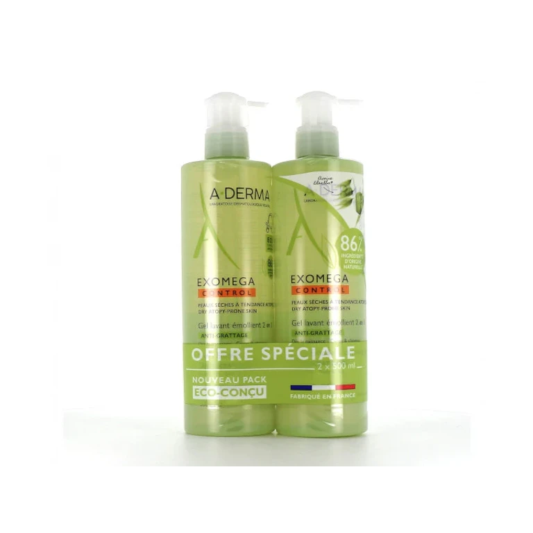 TO-Derma Exomega Control Emollient Anti-Scratch Cleansing Gel 2x500ml