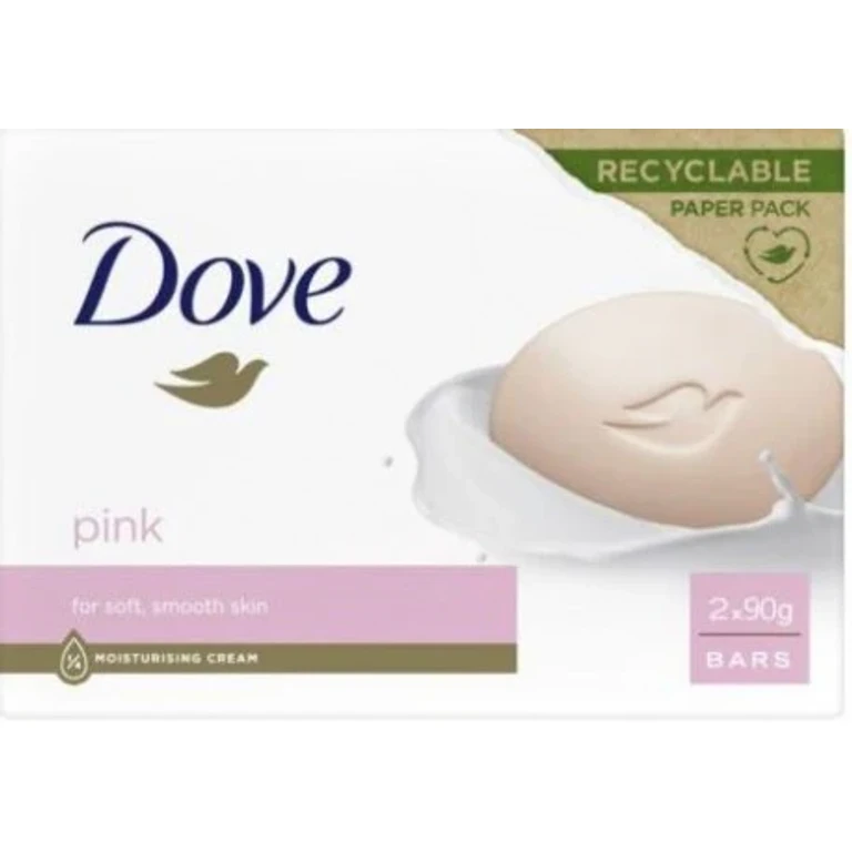 Dove Solid Soap 2 Pieces 90Gr Pink