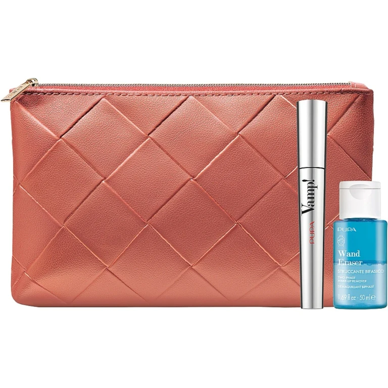 Set Pupa: Wand Eraser Cleansing Tonic 50 ml + Vamp! Definition Paraben-Free Waterproof Lash Defining Mascara 001 Extra Black 9 ml