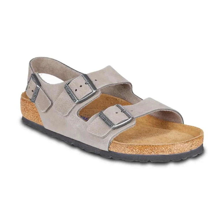 Milano Soft Footbed Nubuck Leather Sandals
