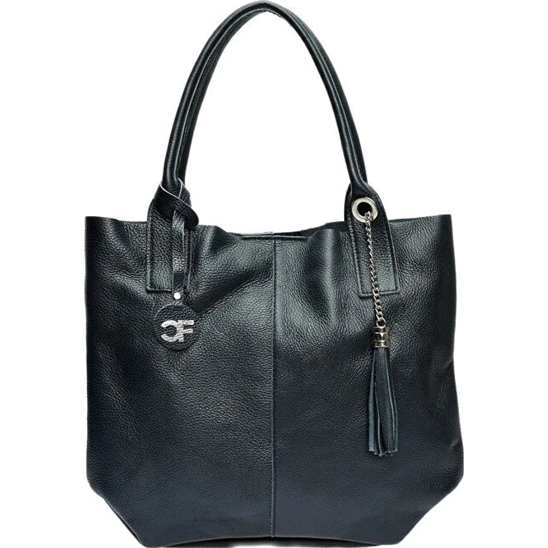 Blue Leather Handbag for Women