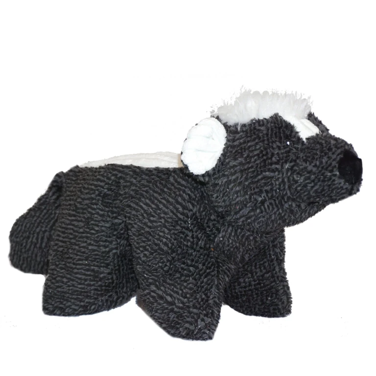Squooshie Skunk Plush Dog Toy