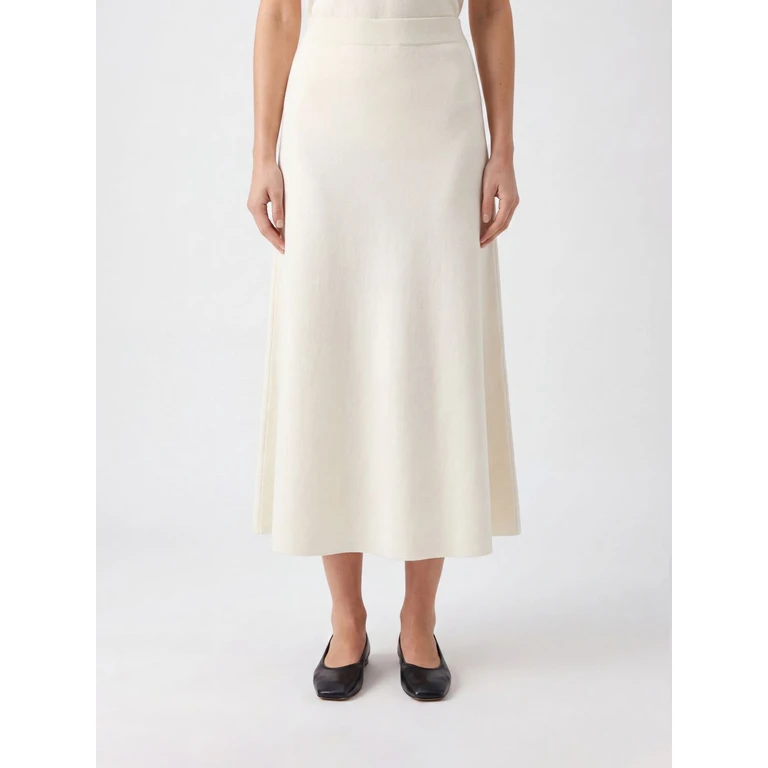PAROSH P. A.R. O.S. H. High-Waisted Pure Silk Midi Pencil Skirt with Straight Hem (D560611ROMA26002)