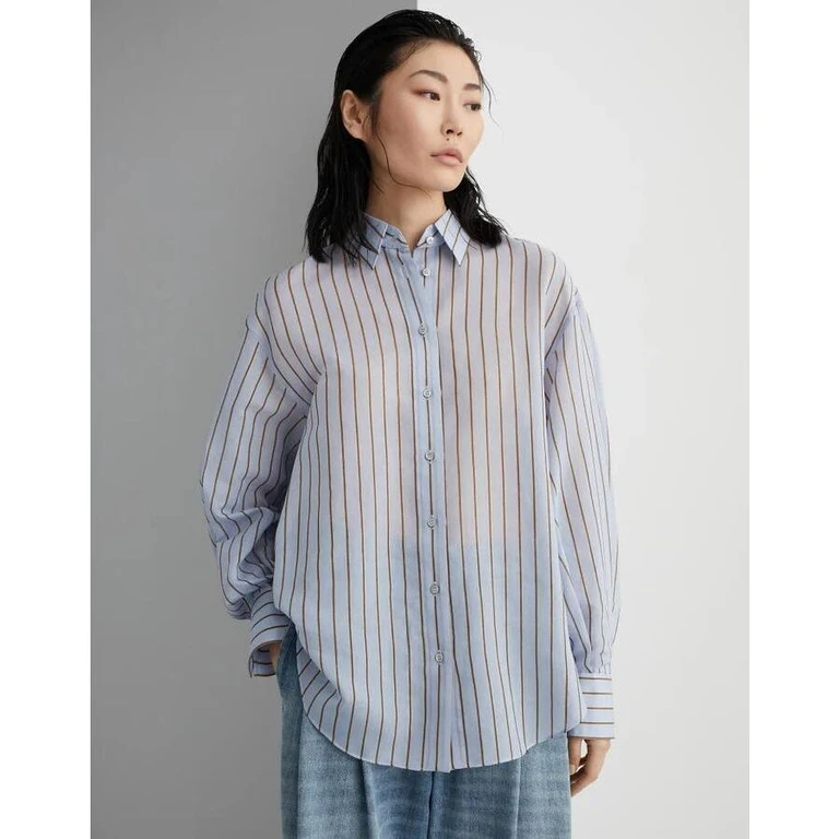Light Blue Striped Shirt