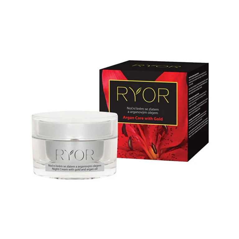 Night cream with gold and argan oil 50 ml