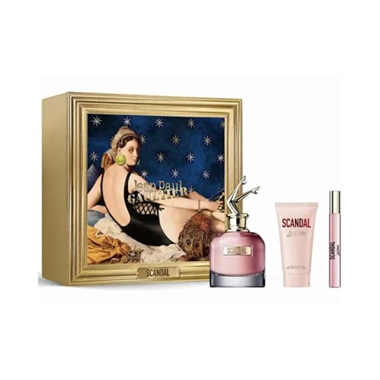 Scandal Gift Set EDP 80 ml, Body Lotion 75 ml and Miniature EDP 10 ml