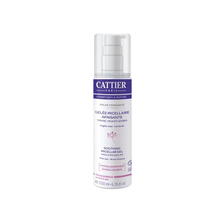 Cattier Organic Hypoallergenic Soothing Micellar Gel for Face, Eyes & Lips 200ML