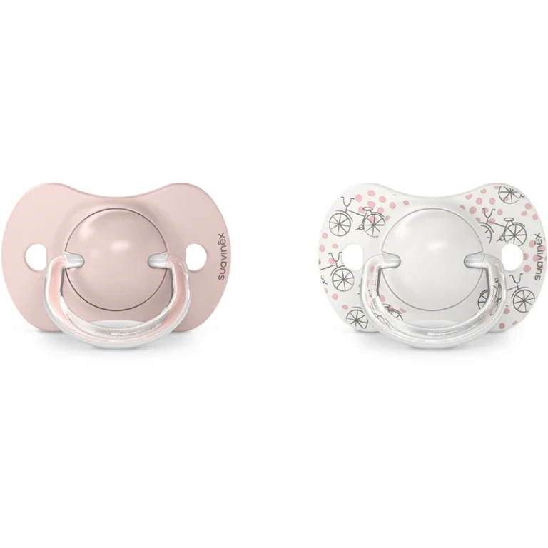 Walk 0-6 months pink pacifier 2 pieces