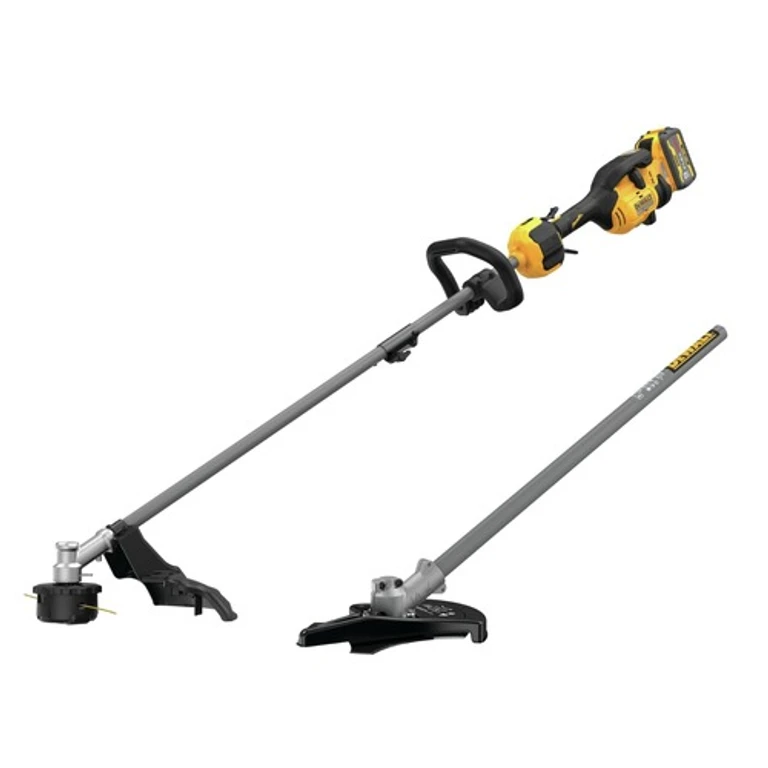 60V MAX Brushless Lithium-Ion 17 in. Cordless String Trimmer Kit (9 Ah) and Brush Cutter Attachment Bundle