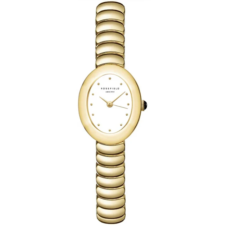 Matte White Oval Gold Ss Ovwgsg-Ov19