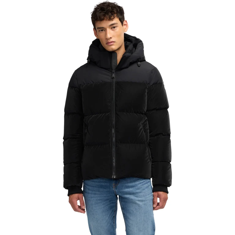 Mato Mixed-Media Channel Quilted Puffer Jacket - Men's