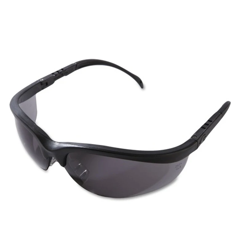 KD112 Klondike Safety Glasses - Matte Black Frame Gray Lens (12/Box)