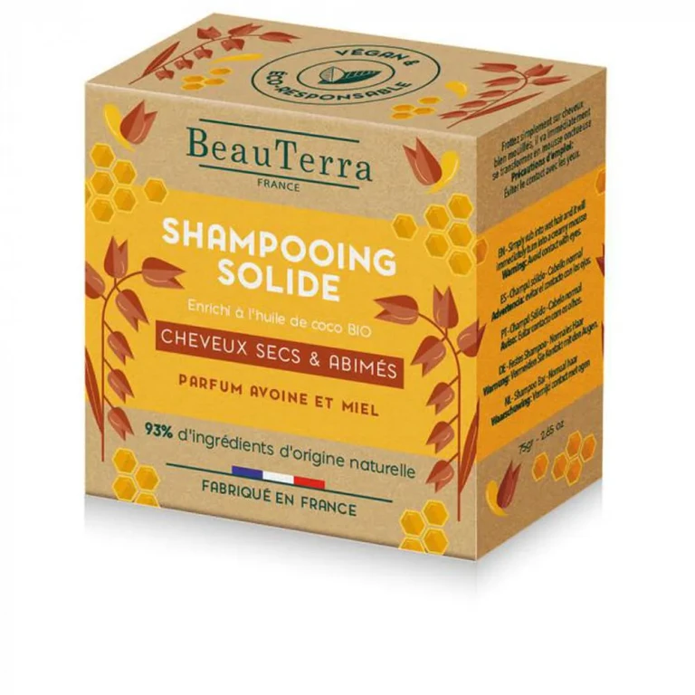 Shampoo Beauterra Solid Oat and Honey 75g