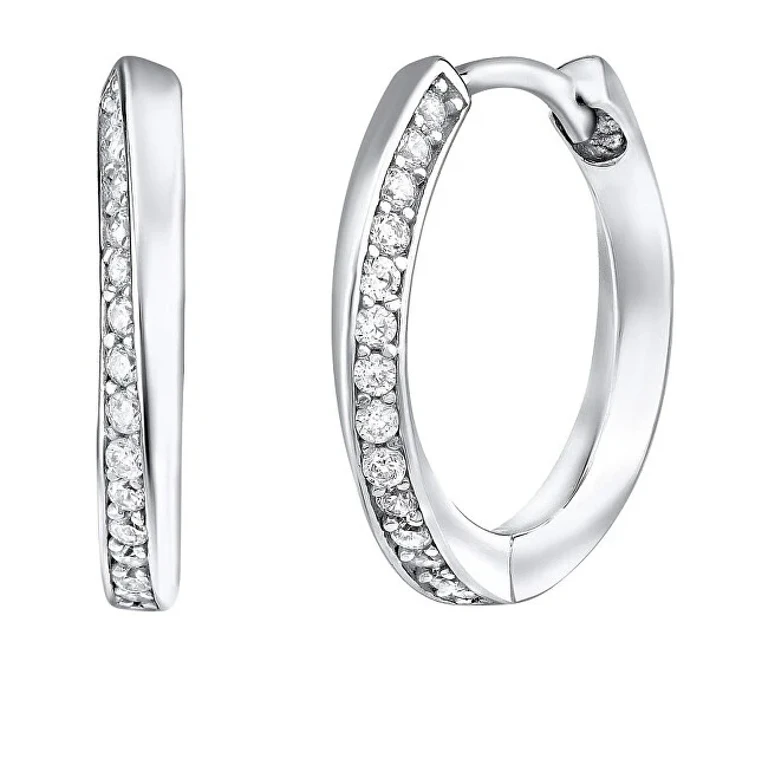 Delicious Round Earrings With Zirconia Eleanor Qre148