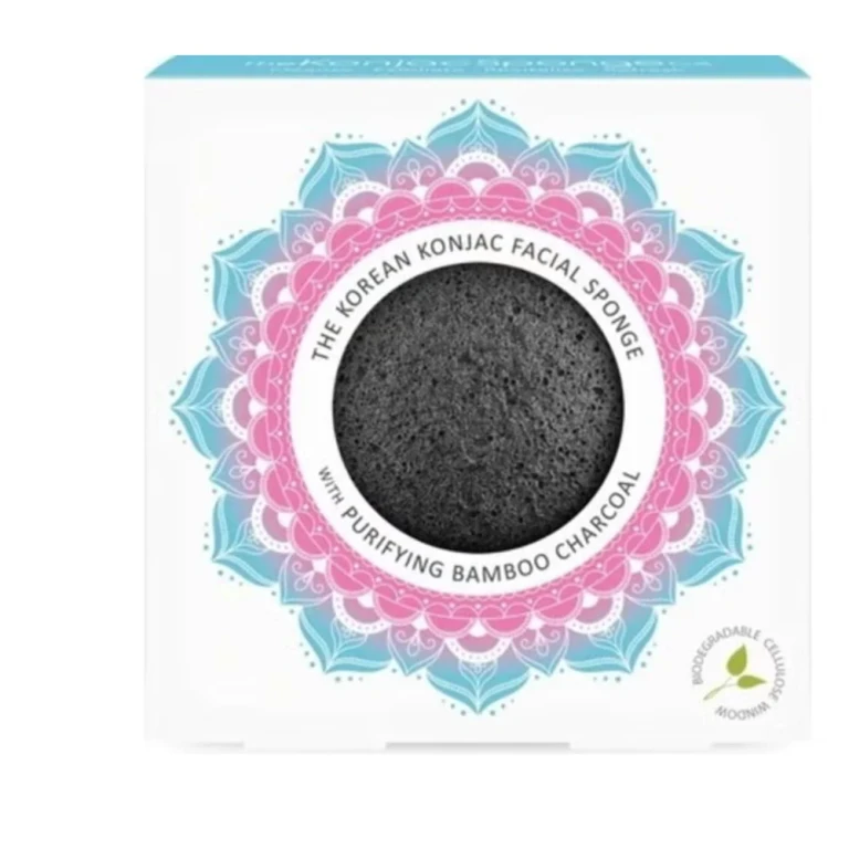 Mandala Konjac Yellow Clay Facial Sponge