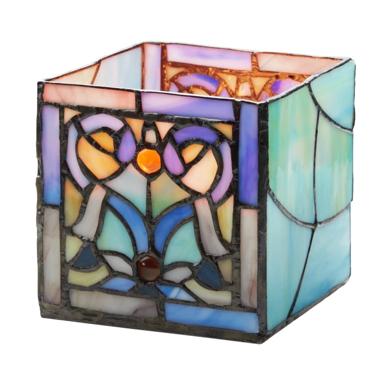 Stained Glass Candle Holder