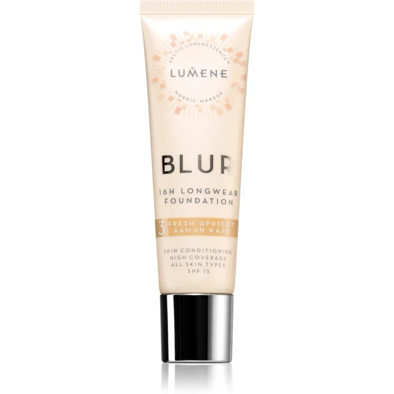 Blur 16h long-lasting foundation SPF 15 color 3 Fresh Apricot 30 ml