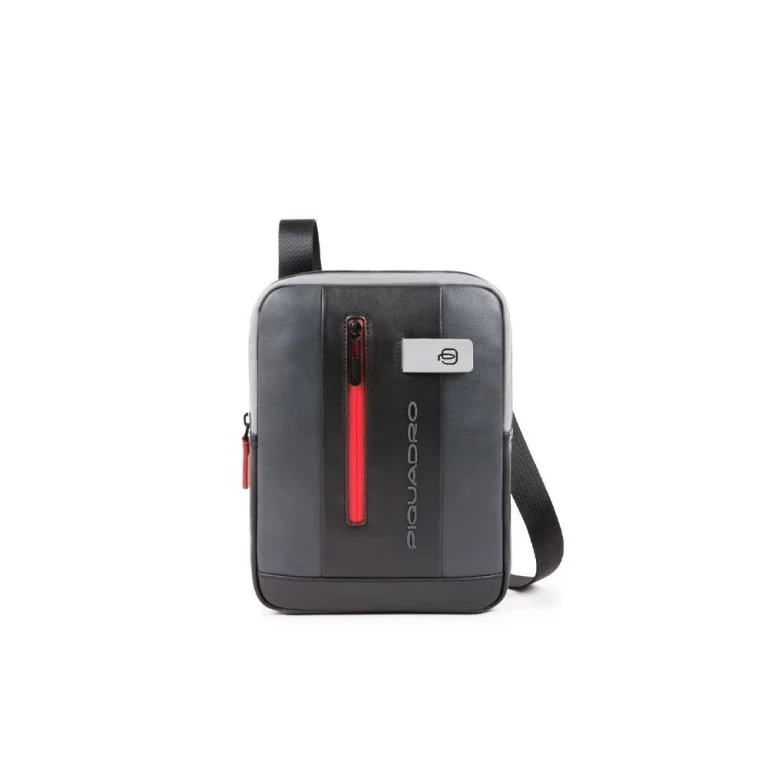 , Urban, iPad Sleeve, Leather Shoulder Bag, Black/Grey, CA1816UB00, 21 x 27 x 6 cm, Men's