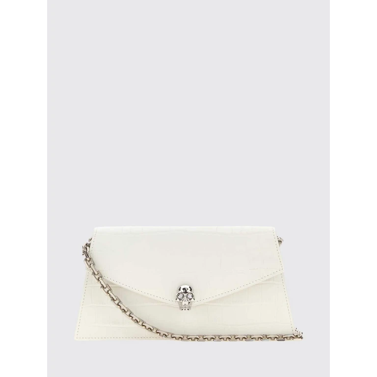 McQueen Mini Bag in Croc-Effect Calfskin Leather with Skull (8746981HBT29013)