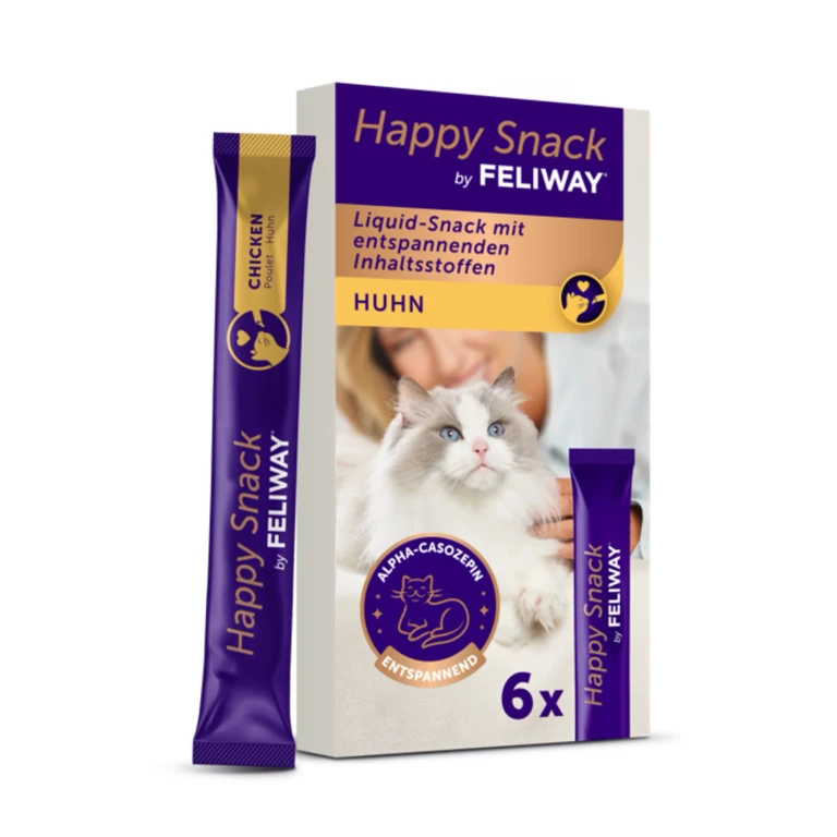 Happy Snack Chicken Relaxing Effect Cat 6 Sticks of 15g