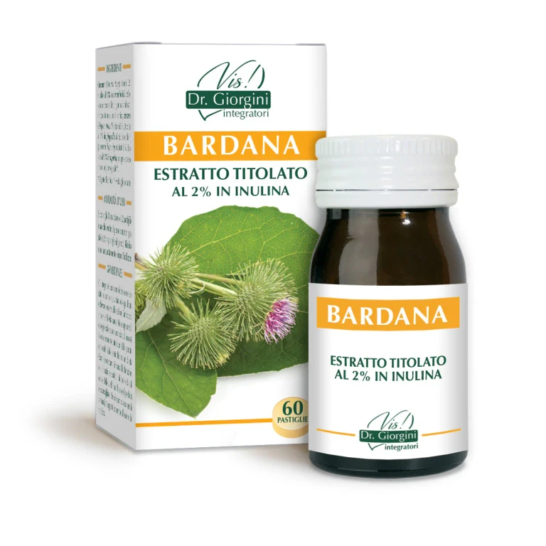burdock titrated extract 60 tablets of 500 mg - 30 gr