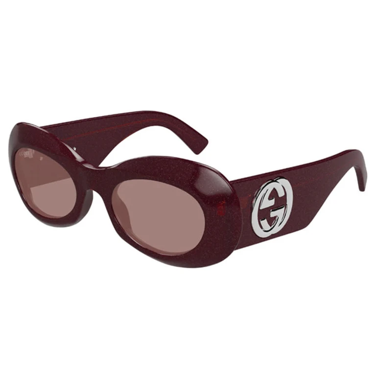 Ladies Black Oval Sunglasses GG1696S 003 51