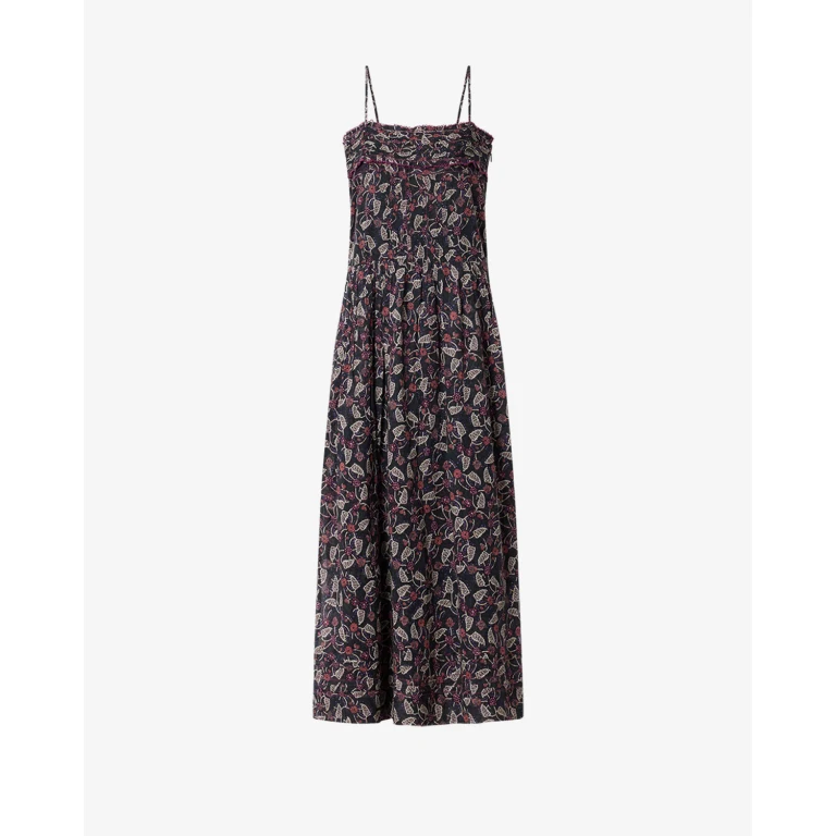 Robe Demy - Femme - Noir / Framboise - Taille 34 - Marant Étoile
