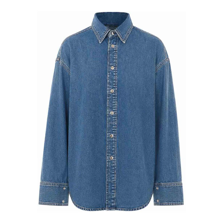 Chemise en denim bleu Haikure