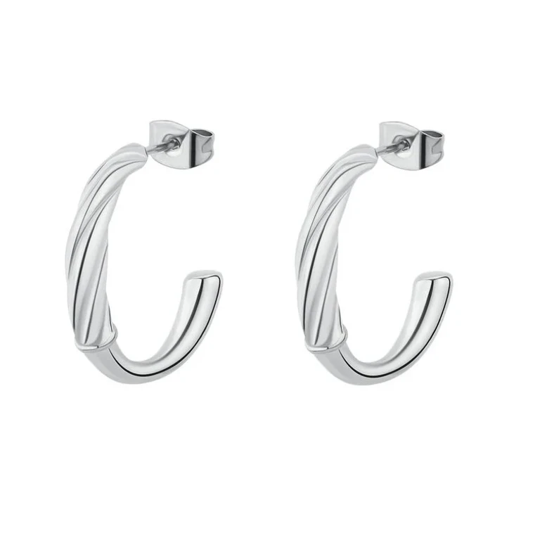 Amy semicircular steel earrings BAY26