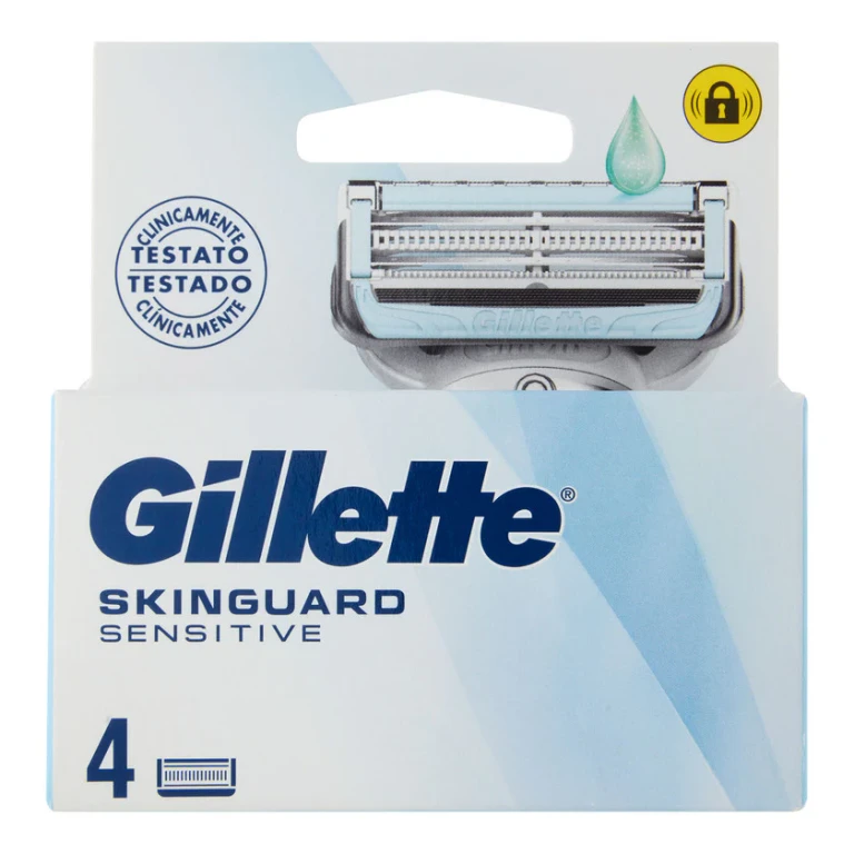 Skinguard Sensitive Replacement Blades For Men's Razor, 4 Refills 1 unit
