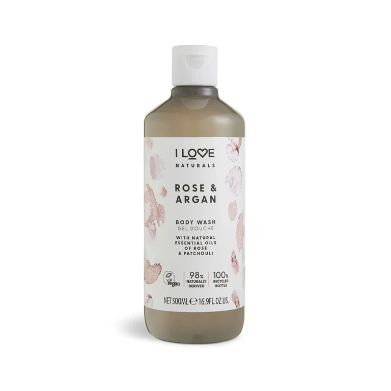 , Naturals Collection, Vegan, Moisturizing, Rose & Argan, Body Cleanser, 500 ml
