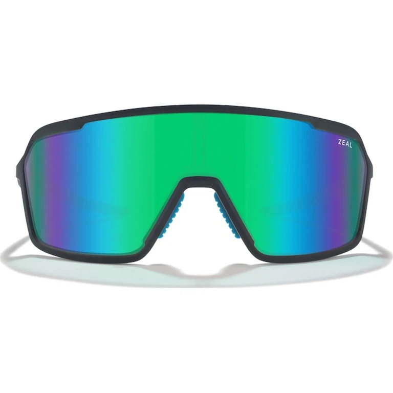 Harbinger Shield Sunglasses - Matte Black Plunge - Polarized Jade Mirror Lens - Unisex