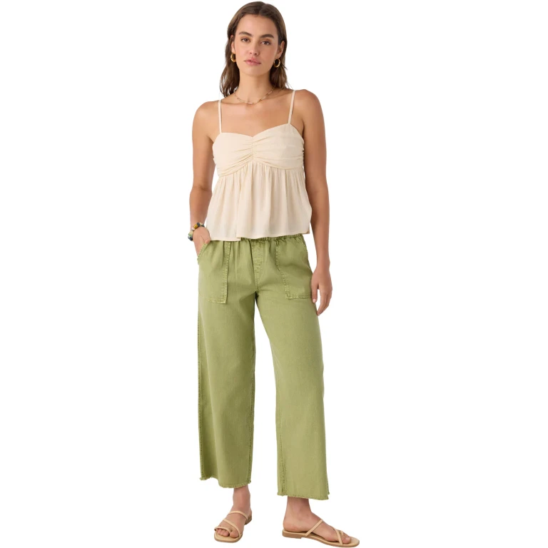 Reeta Solid Woven Tank Top - Women's