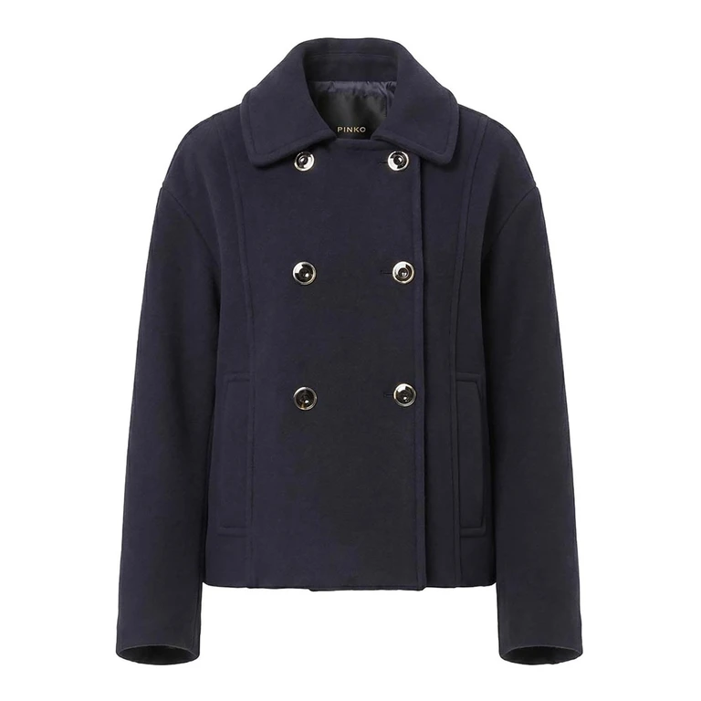 Manteau court double boutonnage Pinko
