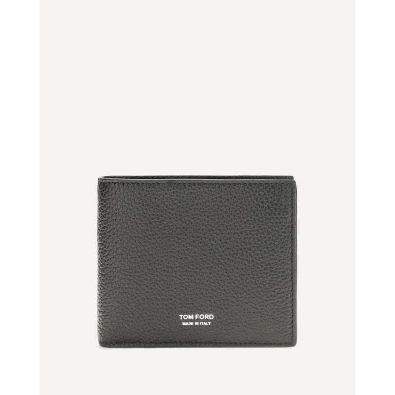 T Line bifold Wallet in grained leather Male UNI