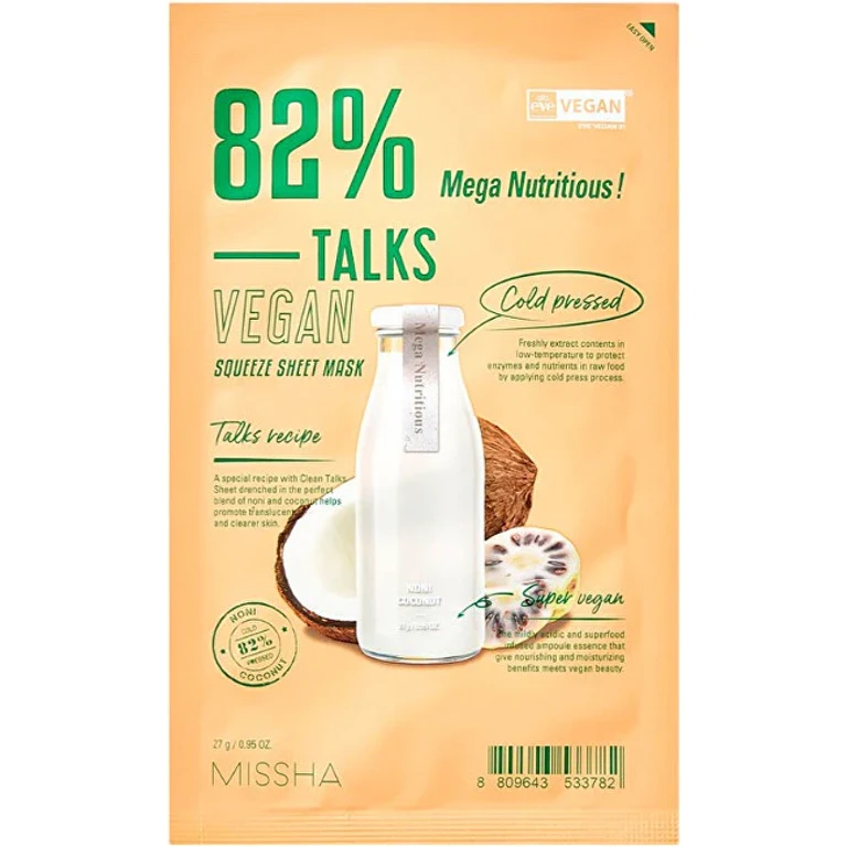Talks Vegan Squeeze Mega Nutritious (sheet mask) 27 g
