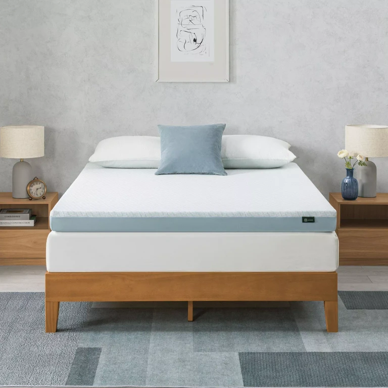 Cooling Gel Mattress Topper with Cover-Full:- Full