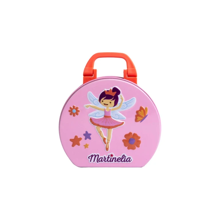 Magic Ballet Beauty SET Tin makeup case for kids 3+ eyeshadows 9pcs + lip gloss 4pcs + makeup case + eyeshadow brush