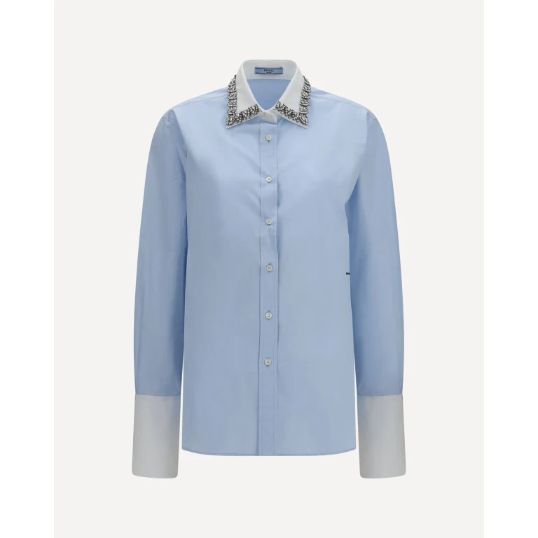 Jewel-embellished collar Shirt Female 40