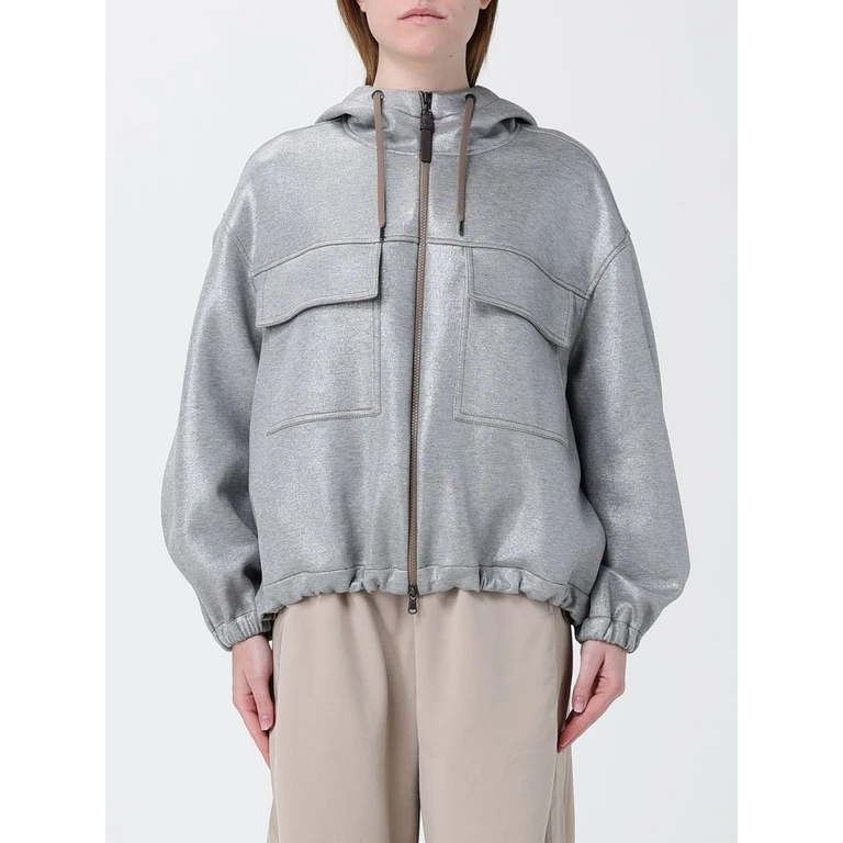 Cotton Blend Hooded Bomber Jacket (MQ980SQ906C001)