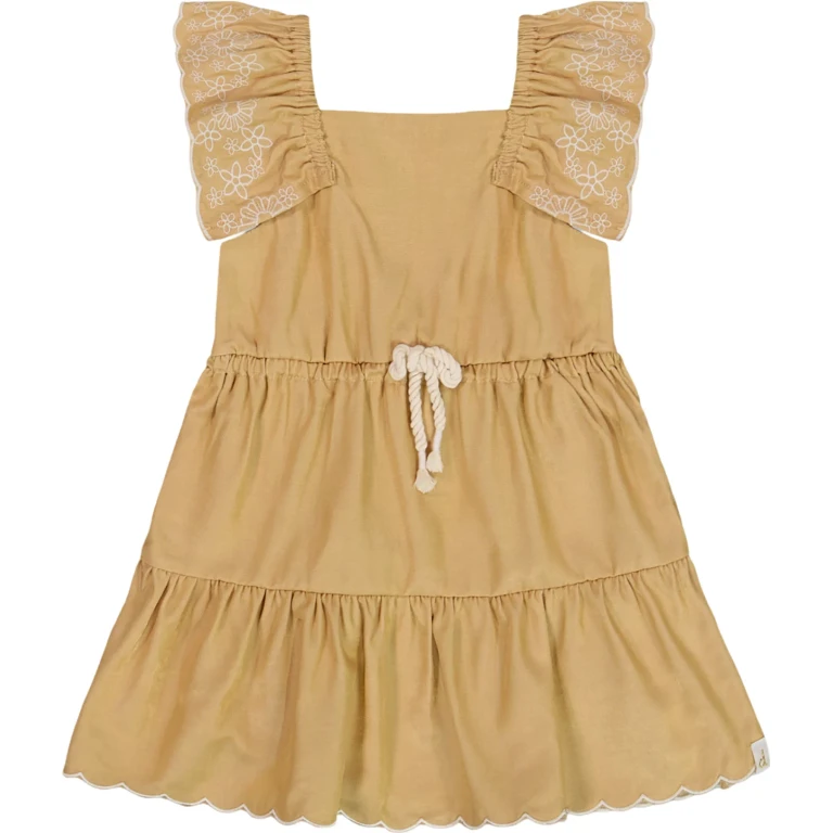 Chambray Dress with Embroidery - Little Girl
