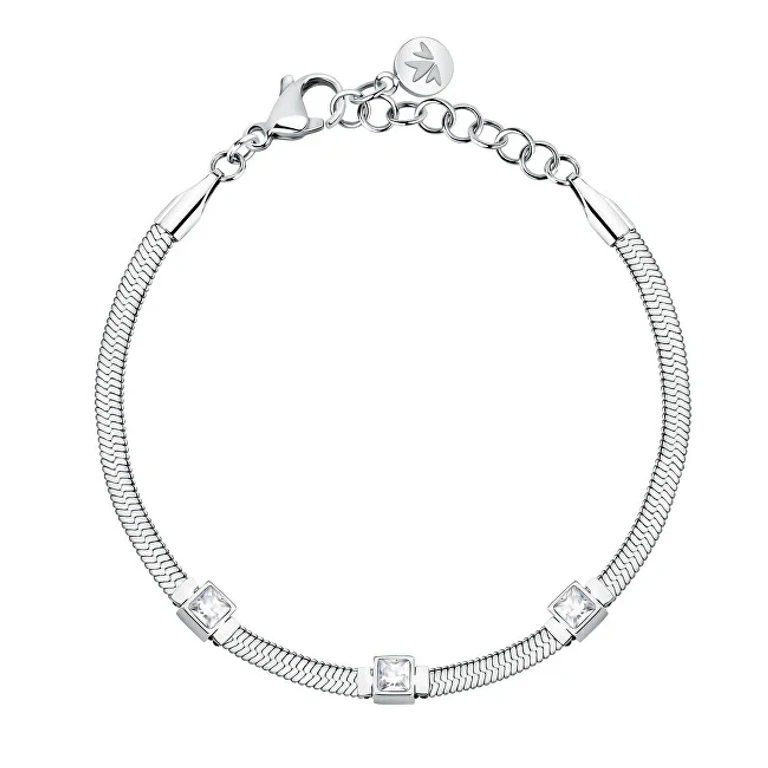 Coordinated Bracelet in Steel with Crystals Hadek Gioia Savy32