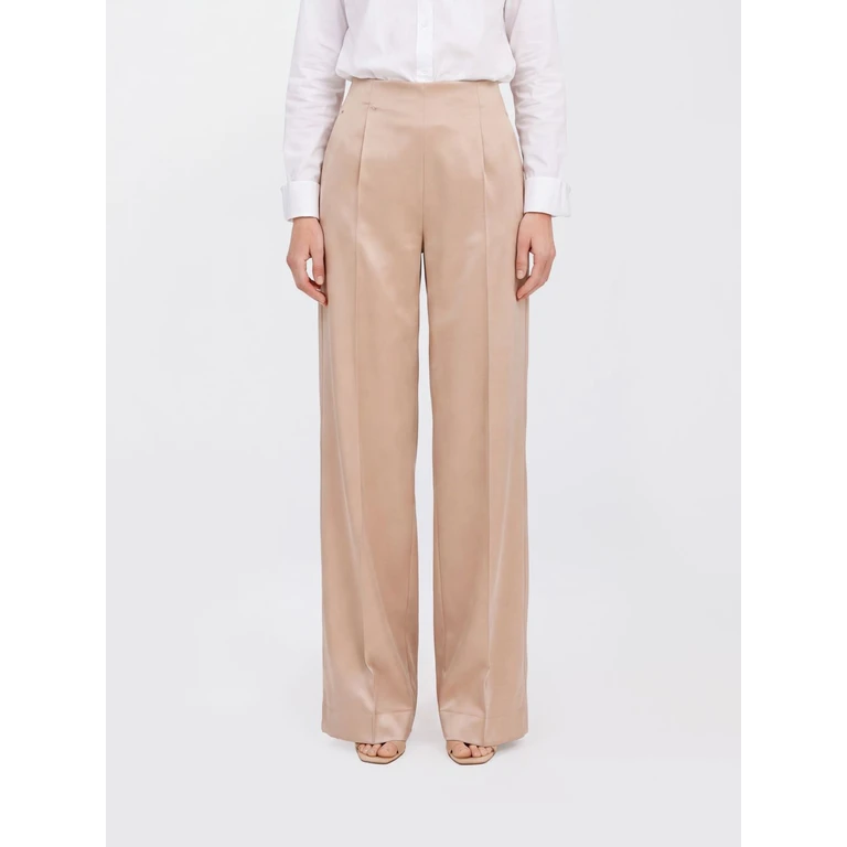 Pantalon en soie Alberta Ferretti