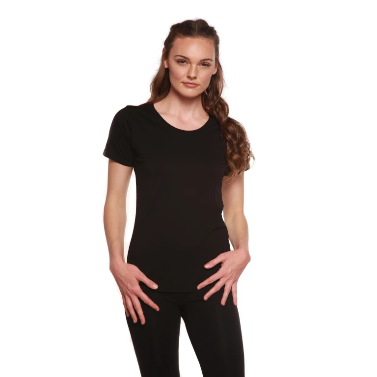 Women's Bamboo/Cotton Short Sleeve Scoop Neck T-Shirt