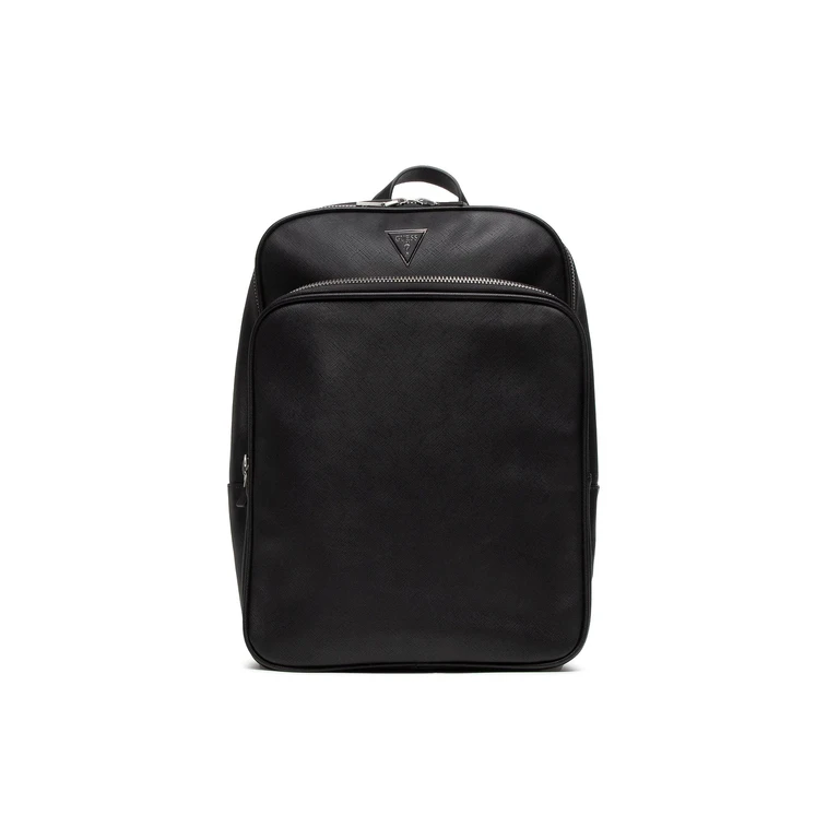 , Backpack, Synthetic Leather, Fabric Backpack, Black, HMECRN, Men