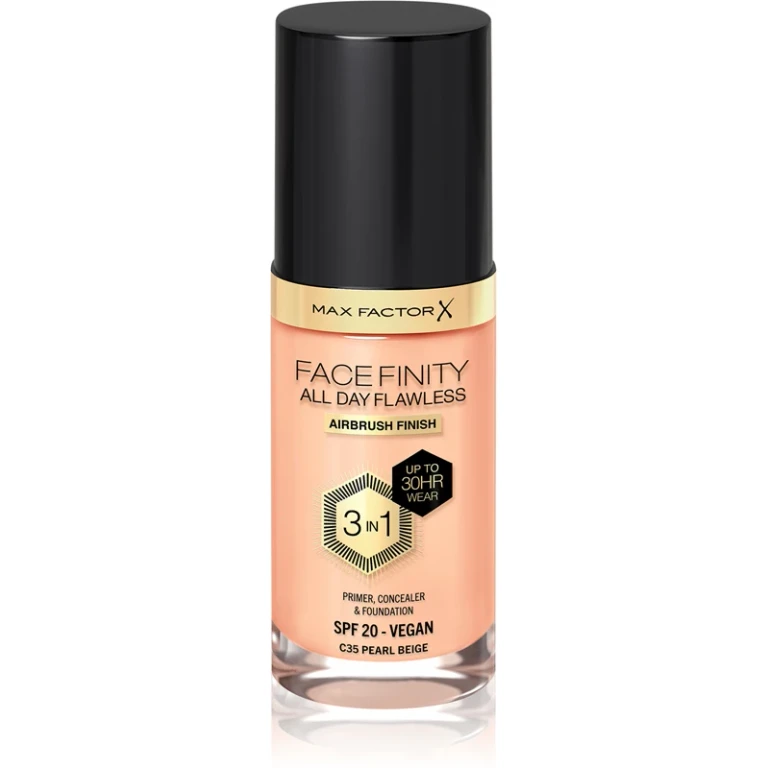 Facefinity All Day Flawless long lasting foundation SPF 20 color 35 Pearl Beige 30 ml
