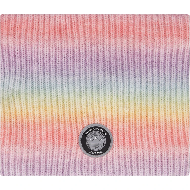 Multicolor Lined Knit Neckwarmer - Little Girl