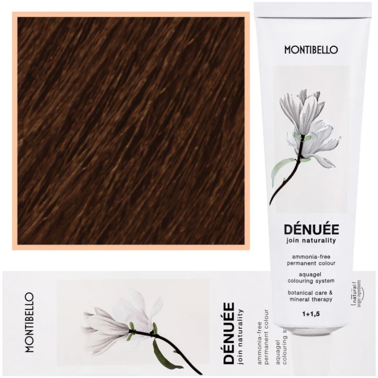 Denuee ヘアカラー 60ml - 7.64 ミディアムブラウン コッパリーブロンド